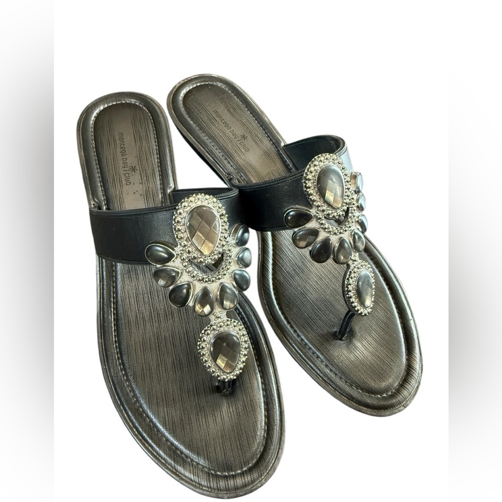 Montego Bay Club small wedge heeled sandal, size 10